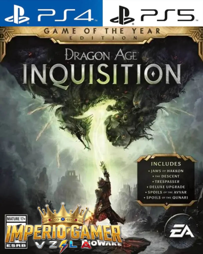 DRAGON AGE INQUISITION GAME OF YEAR PS4 | PS5